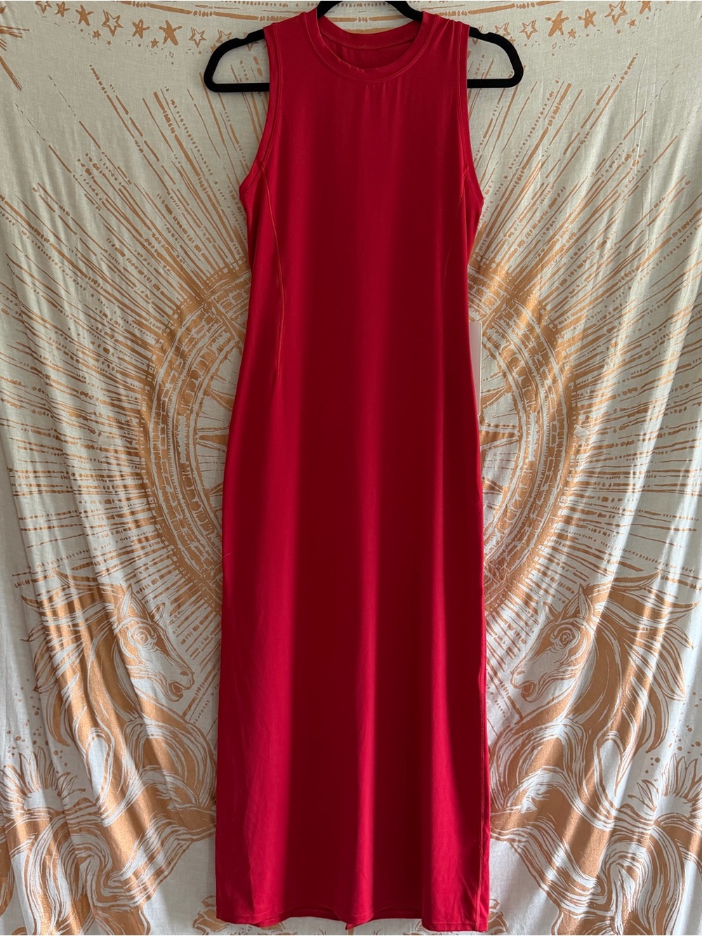 Lululemon All Aligned Midi Dress in Dark Red Size 6 NWT
